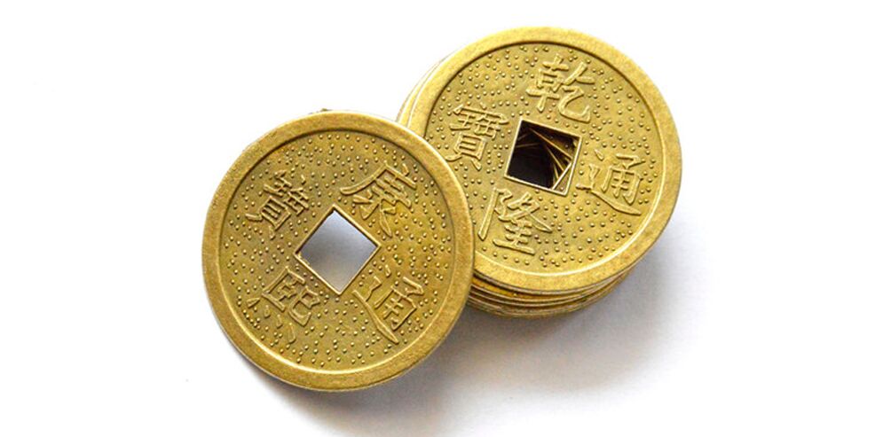 Moneda china como talismán para la buena suerte